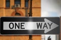 One Way sign Royalty Free Stock Photo