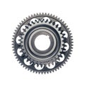 One way starter clutch bearing freewheel gear assy, isolated on white background Royalty Free Stock Photo