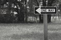 One Way Street Sign Royalty Free Stock Photo