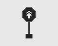 One way street sign icon Royalty Free Stock Photo