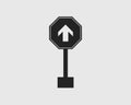 One way street sign icon . Royalty Free Stock Photo