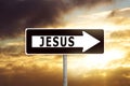 One way to Jesus Christ Royalty Free Stock Photo