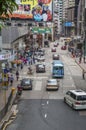 One way traffic in Hong Kong Royalty Free Stock Photo