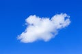 One cloud among blue sky Royalty Free Stock Photo