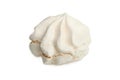 One white crisp fresh meringue