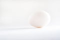 One white egg isolated white background Royalty Free Stock Photo