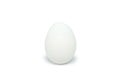 One white egg, isolated on white background Royalty Free Stock Photo