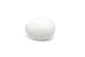 One white egg, isolated on white background Royalty Free Stock Photo
