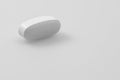 One white medical pill Royalty Free Stock Photo