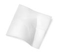 One White Paper Napkin Isolated Royalty Free Stock Photo