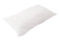 One white pillow after use isolated on white background with clipping path Royalty Free Stock Photo
