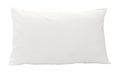 One white pillow after use isolated on white background with clipping path Royalty Free Stock Photo
