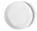 One White Porcelain Plate Top View