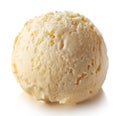 Vanilla ice cream ball Royalty Free Stock Photo