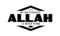 One who remembers Allah is never alone Royalty Free Stock Photo