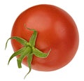 One whole cherry tomato isolated on white background Royalty Free Stock Photo