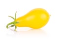 Yellow pear tomato isolated on white Royalty Free Stock Photo