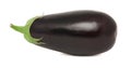 One whole ripe eggplant (isolated) Royalty Free Stock Photo