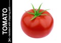 One tomato isolated isolated on white background Royalty Free Stock Photo