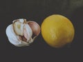 Garlic and lemon Royalty Free Stock Photo