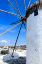 One of the windmills of Mykonos, Greece Royalty Free Stock Photo