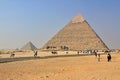 Pyramids one of seven wonders, cairo, Egypt Royalty Free Stock Photo