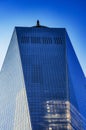 The One World Trade center or Freedom Tower located in New York City. Architectural modern buildings at lower Manhattan skyline. Royalty Free Stock Photo