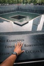 One world trade center memorial Hand