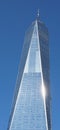 One World Trade Center Skyscraper building in Manhattan, New York City. Royalty Free Stock Photo