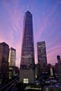 One World Trade Center at sunset Royalty Free Stock Photo