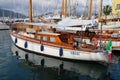 One of the yachts moored at the Marina di Genova Aeroporto Italy