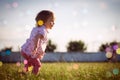 Playful baby girl Royalty Free Stock Photo