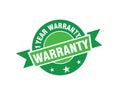 One year warranty stamp on white background. Sign, label, sticker Royalty Free Stock Photo