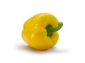 One yellow bell pepper isolated Royalty Free Stock Photo