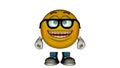 One yellow smile guy with the face and boots Royalty Free Stock Photo