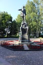 Onega Embankment, monument to Peter the Great (Karelia)