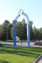 Petrozavodsk, Onega Embankment, art object (Karelia)