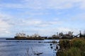 Onega lake port, Karelia, Russia