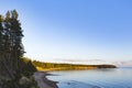 Onega Lake shore landscape. Karelia, Russia Royalty Free Stock Photo