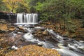 Oneida Falls Autumn - Ricketts Glen Royalty Free Stock Photo