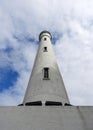 Oneida Lake lighthouse stands tall against blue sky Royalty Free Stock Photo