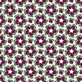 Oneline purple plums seamless pattern.Vector hand drawn illustration.Healthy food background in trendy style Royalty Free Stock Photo