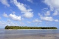 Oneroa islet Muri Lagoon Rarotonga Cook Islands Royalty Free Stock Photo