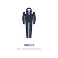 onesie icon on white background. Simple element illustration from Fashion concept