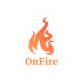OnFire icon Royalty Free Stock Photo
