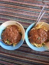 Ongklok noodles are a typical food from Central Java