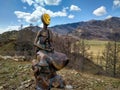 Monument of Children and Gopher in Altai Mountains