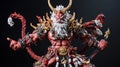Oni Figurine, Red Demon Statue Royalty Free Stock Photo