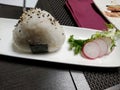 Onigiri at the japanese restaurant