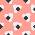 onigiri seamless pattern vector illustration